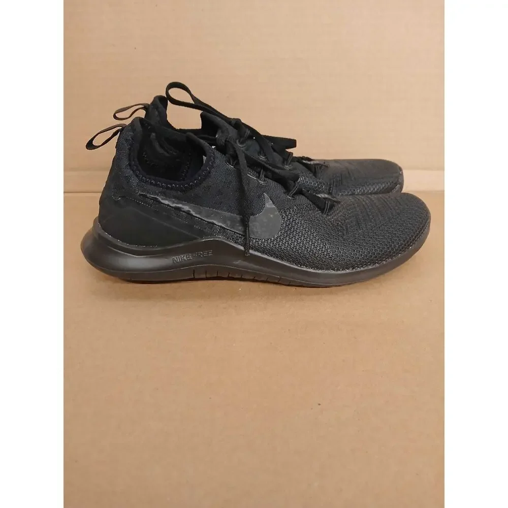 USED Nike Women's Free Trainer 8 Cross Training Shoes (7, Black/Black-Black) - Picture 2 of 8